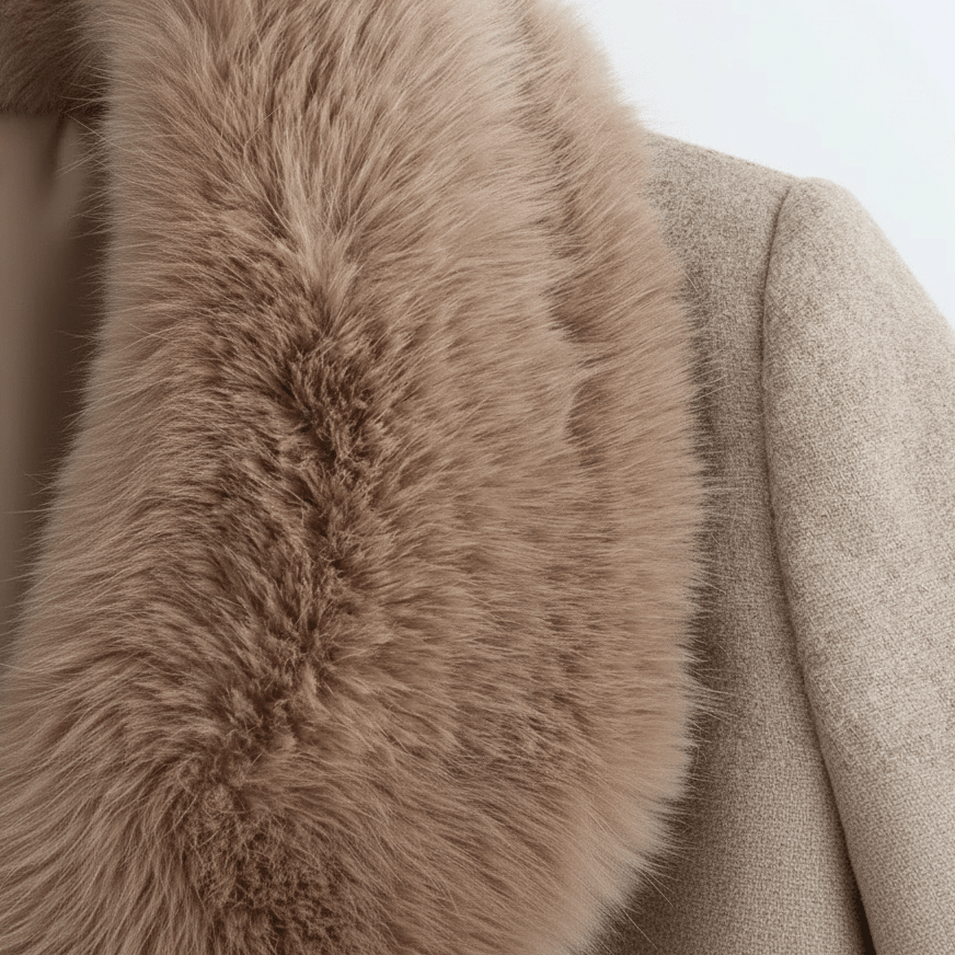 Płaszcz Damski | Maxi długość z kołnierzem i wiązaniem w pasie - Arkadya Outlet - Coats