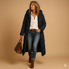 Płaszcz Damski Pikowany | Slim Fit z Długim Rękawem na Zimę - Arkadya Outlet - Coats