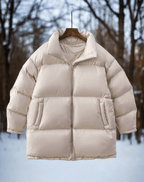 Płaszcz Damski | Pikowany z Wysokim Kołnierzem i Luźnym Krojem - Arkadya Outlet - Coats
