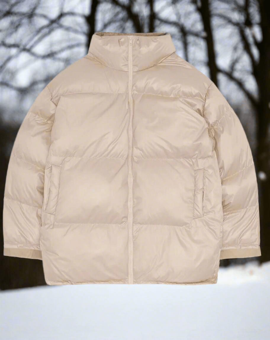 Płaszcz Damski | Pikowany z Wysokim Kołnierzem i Luźnym Krojem - Arkadya Outlet - Coats