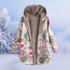 Płaszcz Damski z Kapturem | Regularny krój z zamkiem błyskawicznym - Arkadya Outlet - Coats