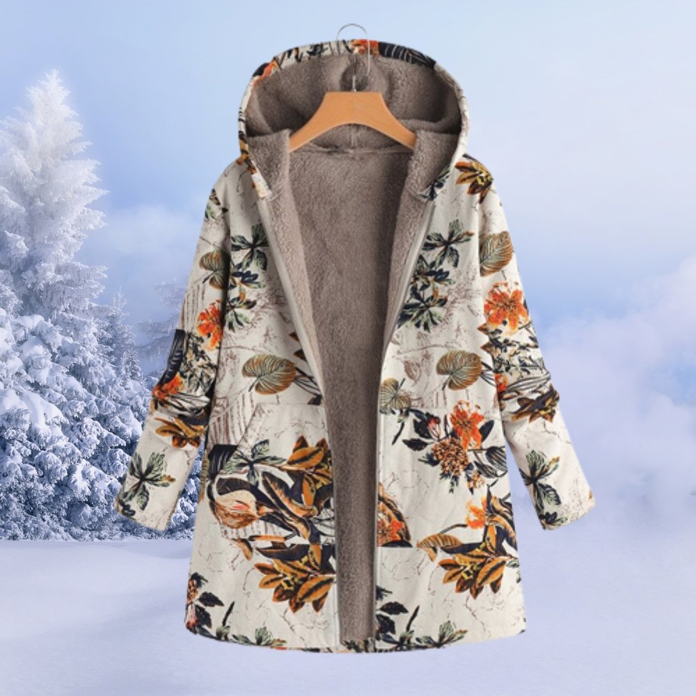 Płaszcz Damski z Kapturem | Regularny krój z zamkiem błyskawicznym - Arkadya Outlet - Coats