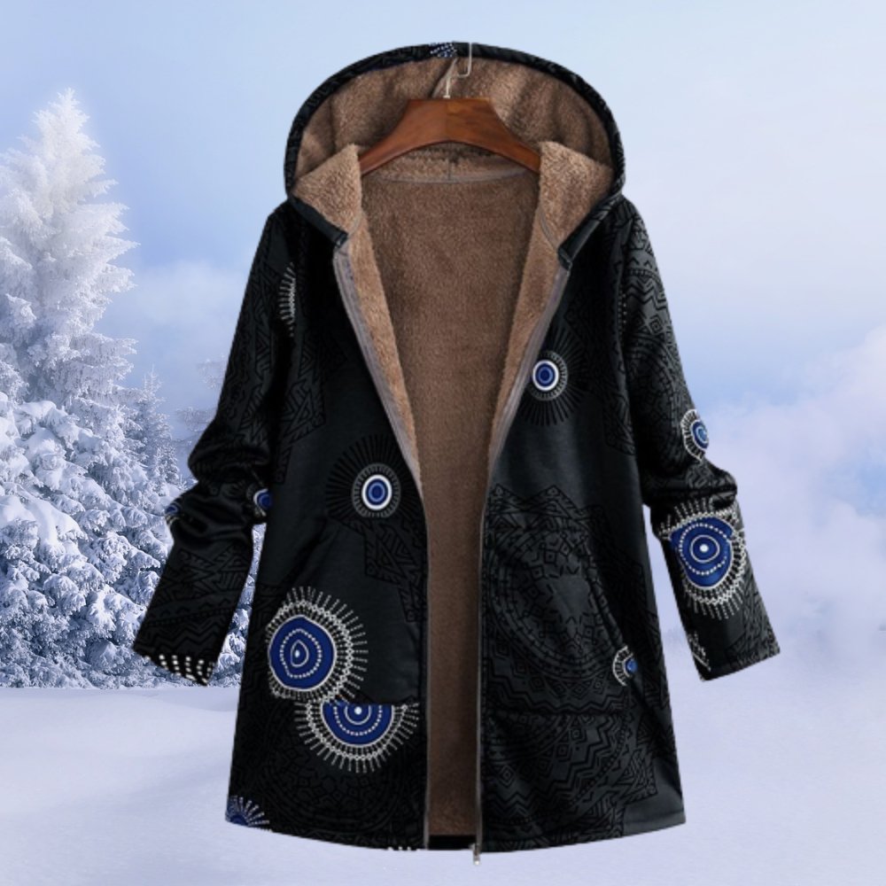 Płaszcz Damski z Kapturem | Regularny krój z zamkiem błyskawicznym - Arkadya Outlet - Coats