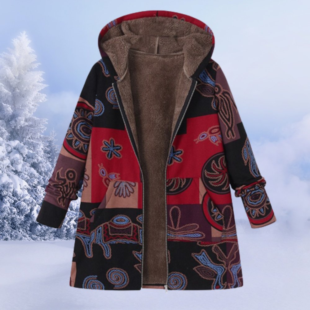 Płaszcz Damski z Kapturem | Regularny krój z zamkiem błyskawicznym - Arkadya Outlet - Coats
