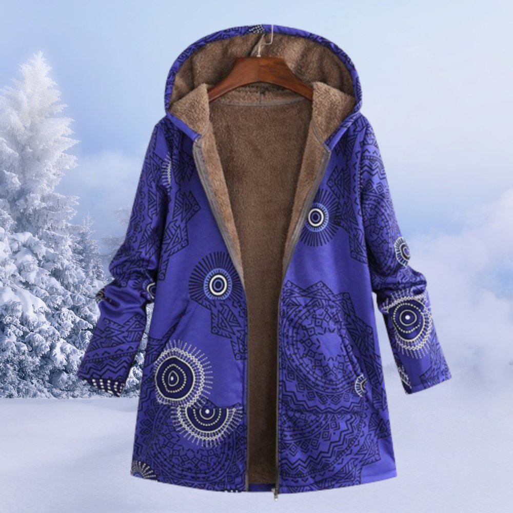 Płaszcz Damski z Kapturem | Regularny krój z zamkiem błyskawicznym - Arkadya Outlet - Coats