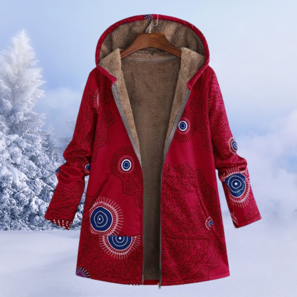 Płaszcz Damski z Kapturem | Regularny krój z zamkiem błyskawicznym - Arkadya Outlet - Coats