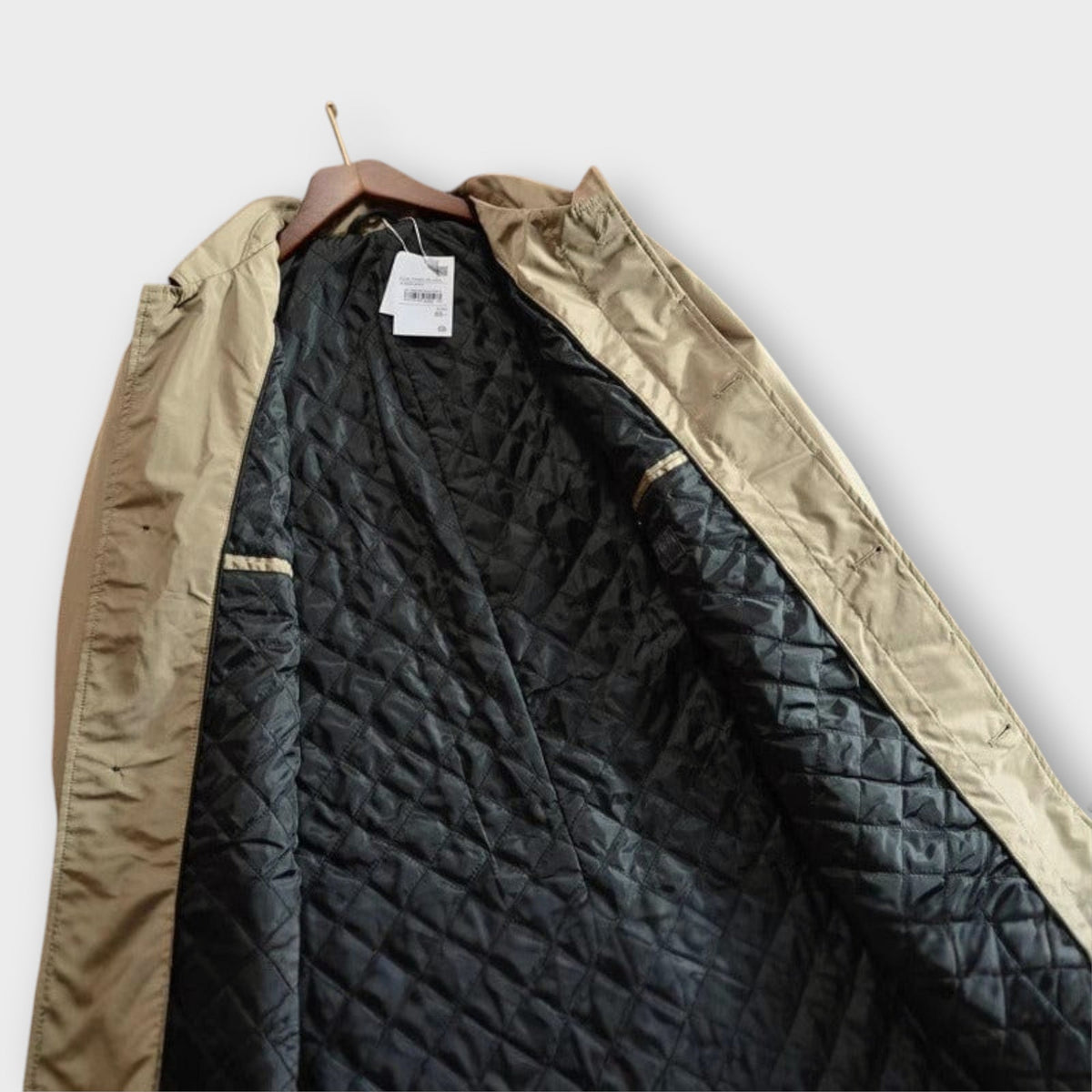 Płaszcz Męski | Jednorzędowy krój z kołnierzem i paskiem przy - Arkadya Outlet - Coats