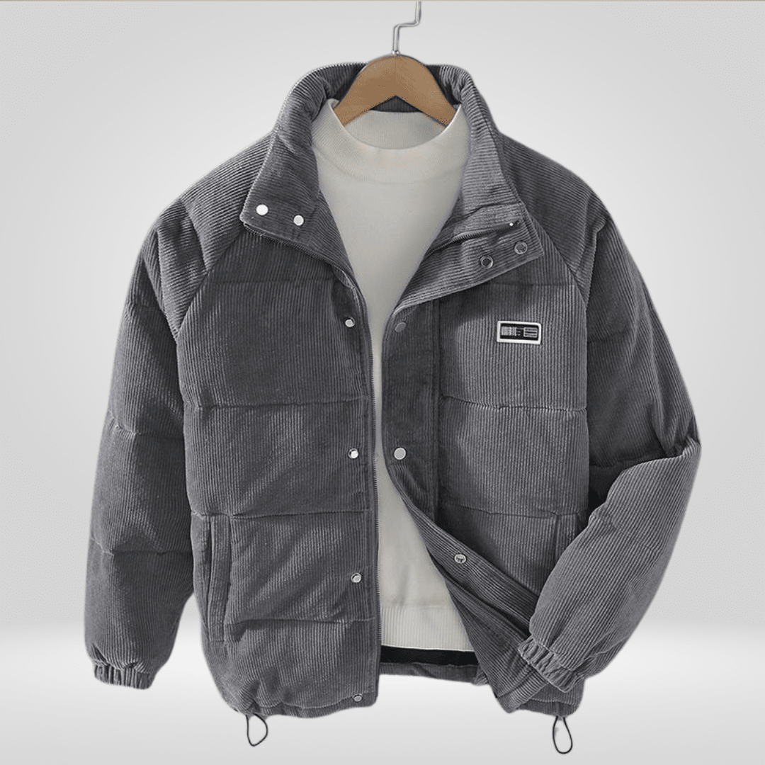 Płaszcz Męski | Luźny krój z zamkiem błyskawicznym na całej długości - Arkadya Outlet - Coats