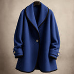 Płaszcz zimowy damski jednorzędowy – długi krój - Arkadya Outlet - Women Jacket