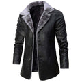 Płaszcz zimowy męski długa długość prosty krój z ociepleniem - Arkadya Outlet - Men Jacket