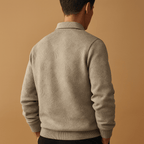 Polo Shirt Męski | Zapięcie Ćwierć Zamek i Żebrowany Kołnierz - Arkadya Outlet - Shirts