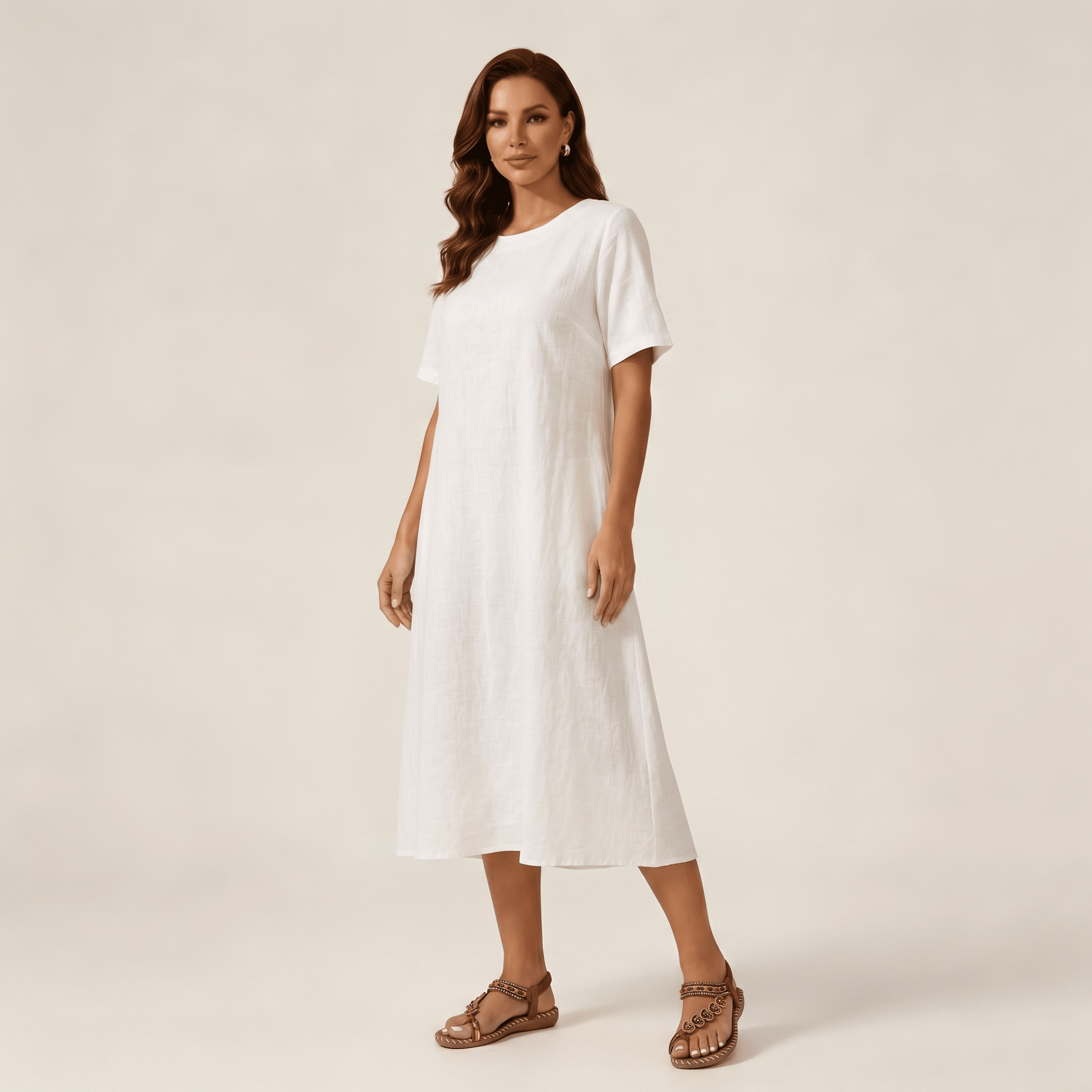 Sandały damskie wsuwane – odkryte palce, płaska podeszwa - Arkadya Outlet - Women Sandals