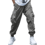 Spodnie cargo męskie dopasowana nogawka z wieloma kieszeniami - Arkadya Outlet - Men Pants