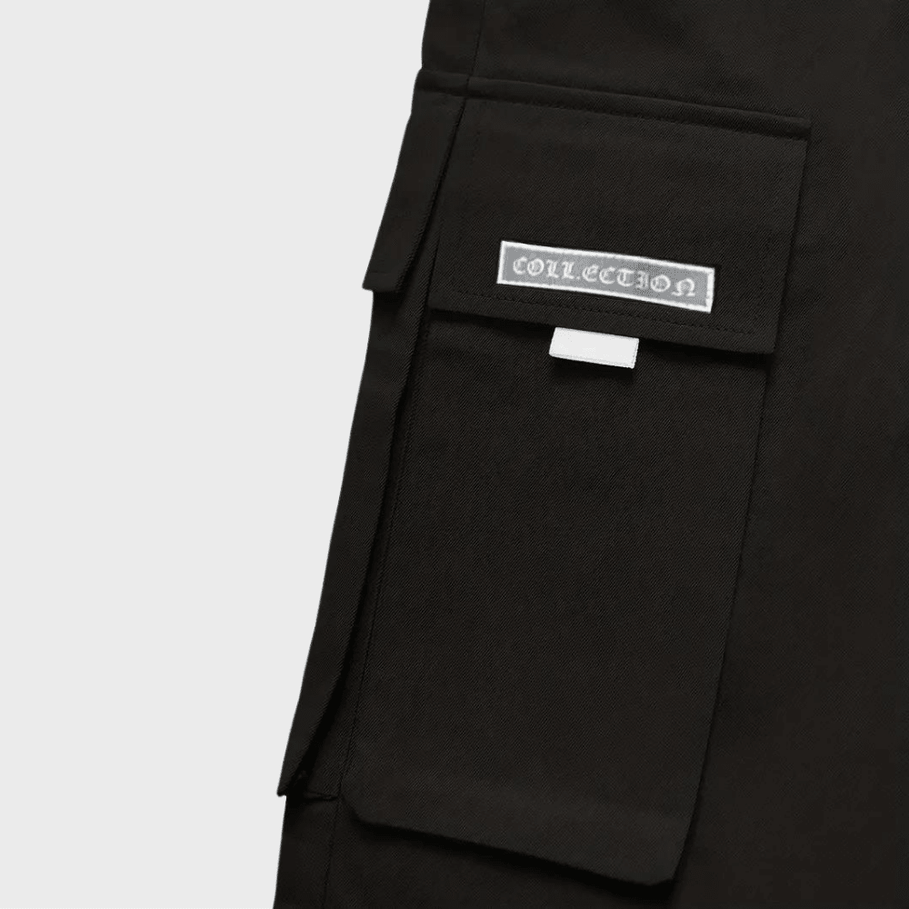 Spodnie cargo męskie dopasowana nogawka z wieloma kieszeniami - Arkadya Outlet - Men Pants