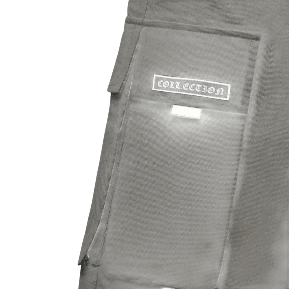 Spodnie cargo męskie dopasowana nogawka z wieloma kieszeniami - Arkadya Outlet - Men Pants