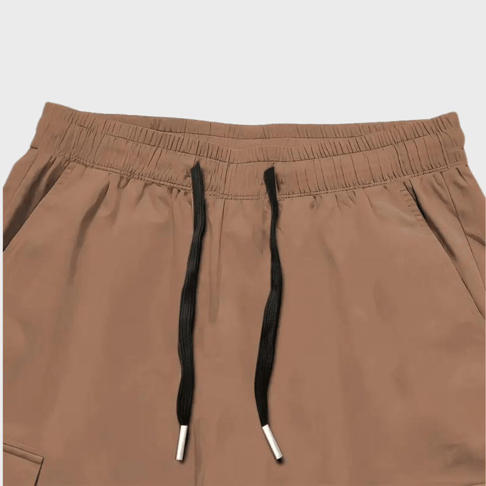 Spodnie cargo męskie dopasowana nogawka z wieloma kieszeniami - Arkadya Outlet - Men Pants
