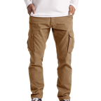 Spodnie cargo męskie luźny krój z kieszeniami na dzień codzienny - Arkadya Outlet - Men Pants