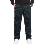 Spodnie cargo męskie prosta nogawka z kieszeniami i zamkiem - Arkadya Outlet - Men Pants