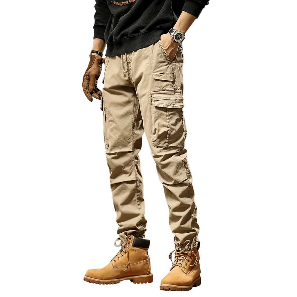 Spodnie cargo męskie taktyczne wielokieszeniowa konstrukcja - Arkadya Outlet - Men Pants