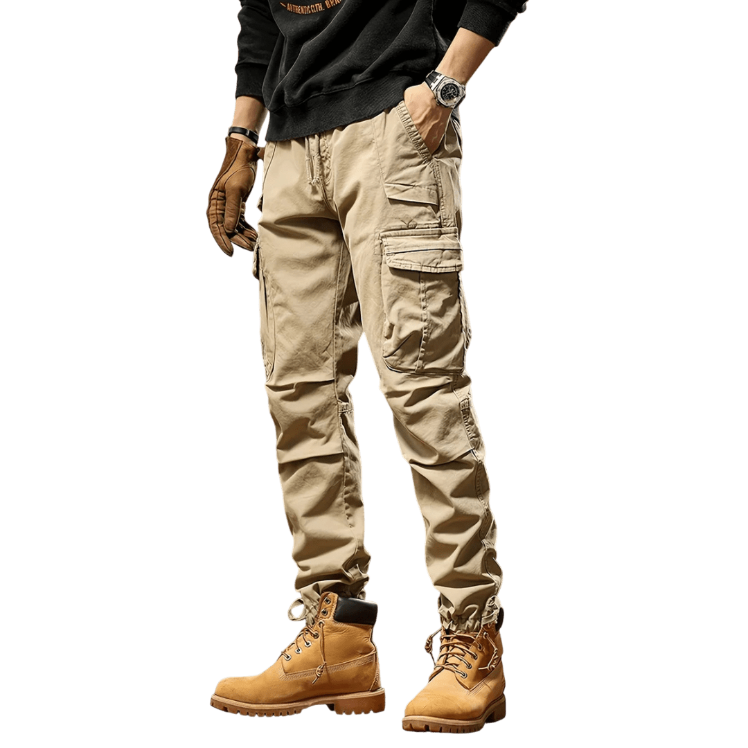 Spodnie cargo męskie taktyczne wielokieszeniowa konstrukcja - Arkadya Outlet - Men Pants