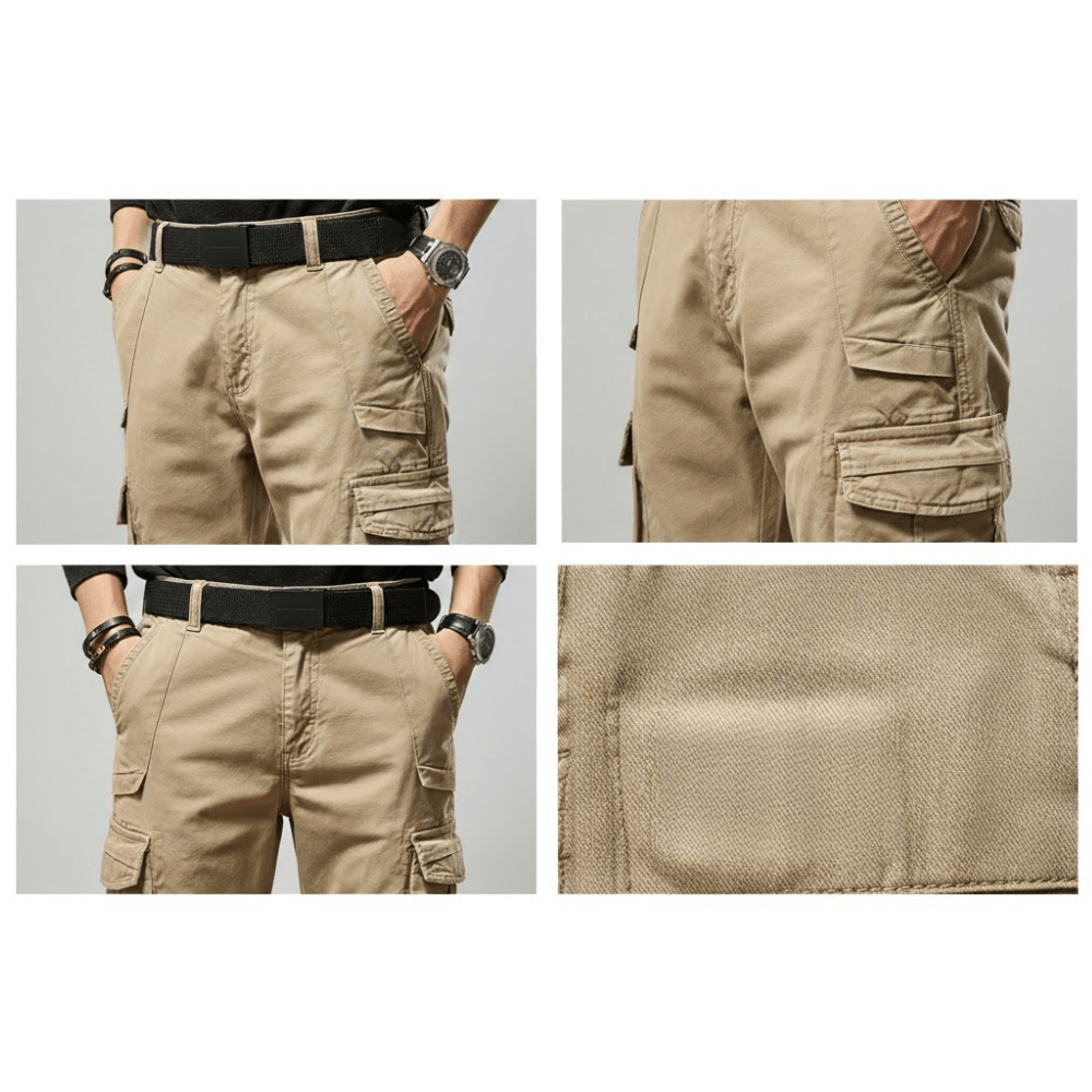 Spodnie cargo męskie taktyczne wielokieszeniowa konstrukcja - Arkadya Outlet - Men Pants