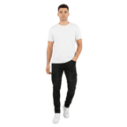 Spodnie cargo męskie wąski krój codzienne spodnie kieszeniowe - Arkadya Outlet - Men Pants