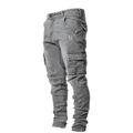 Spodnie cargo męskie wąski krój codzienne spodnie kieszeniowe - Arkadya Outlet - Men Pants