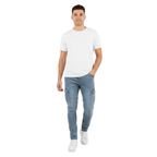 Spodnie cargo męskie wąski krój codzienne spodnie kieszeniowe - Arkadya Outlet - Men Pants