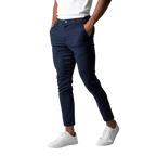 Spodnie chinos męskie modny krój pełna długość użytkowy pas - Arkadya Outlet - Men Pants