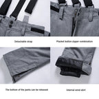 Spodnie Damskie | Szerokie nogawki ze szelkami do regulacji - Arkadya Outlet - Trousers