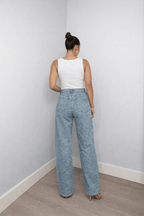 Spodnie damskie wysoki stan klasyczny krój - Arkadya Outlet - Women Pants