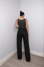 Spodnie damskie wysoki stan klasyczny krój - Arkadya Outlet - Women Pants