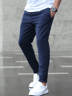 Spodnie Joggery Męskie | Dopasowany Krój z Regulowanym Pasem - Arkadya Outlet - Joggery