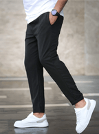 Spodnie Joggery Męskie | Dopasowany Krój z Regulowanym Pasem - Arkadya Outlet - Joggery