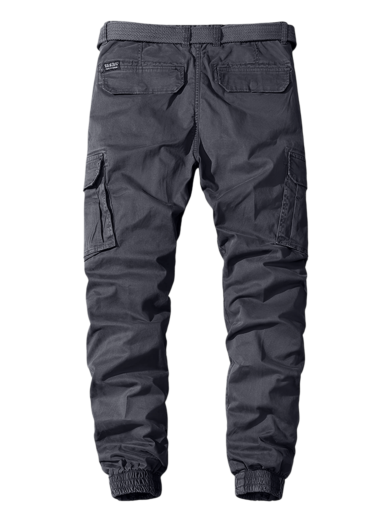 Spodnie joggery męskie elastyczne mankiety z kieszeniami cargo - Arkadya Outlet - Men Pants