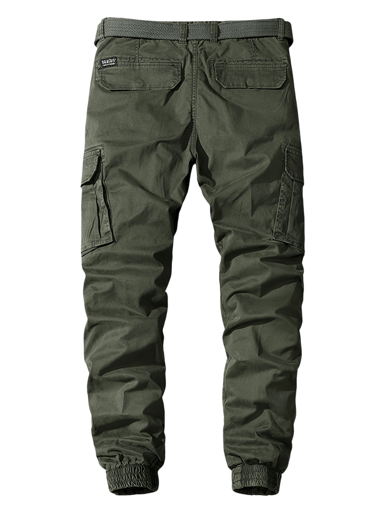 Spodnie joggery męskie elastyczne mankiety z kieszeniami cargo - Arkadya Outlet - Men Pants