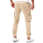 Spodnie Męskie Cargo | Zwężana Nogawka z Kieszeniami na Udach - Arkadya Outlet - Trousers