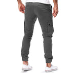 Spodnie Męskie Cargo | Zwężana Nogawka z Kieszeniami na Udach - Arkadya Outlet - Trousers