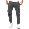 Spodnie Męskie Cargo | Zwężana Nogawka z Kieszeniami na Udach - Arkadya Outlet - Trousers