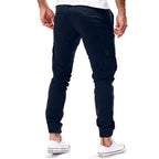 Spodnie Męskie Cargo | Zwężana Nogawka z Kieszeniami na Udach - Arkadya Outlet - Trousers