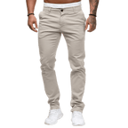 Spodnie męskie dopasowany krój prosta nogawka codzienny fason - Arkadya Outlet - Men Pants