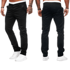 Spodnie męskie dopasowany krój prosta nogawka codzienny fason - Arkadya Outlet - Men Pants