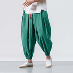 Spodnie Męskie Haremowe | Luźny Krój z Elastycznymi Mankietami - Arkadya Outlet - Trousers