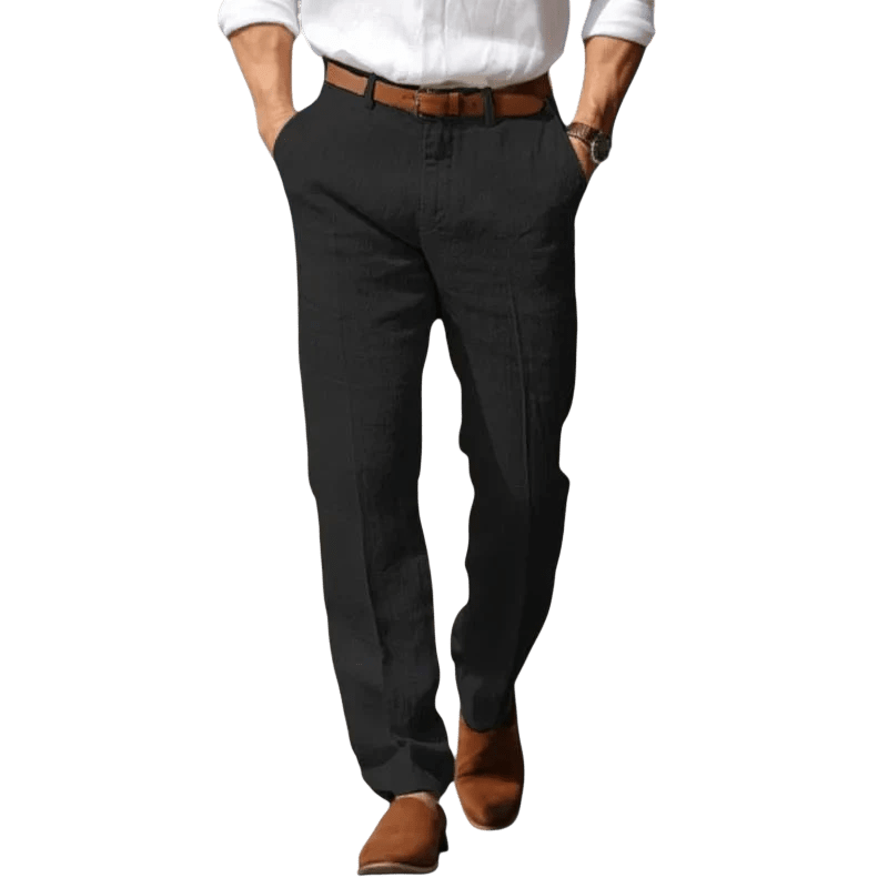 Spodnie męskie luźny krój pełna długość do codziennego noszenia - Arkadya Outlet - Men Pants