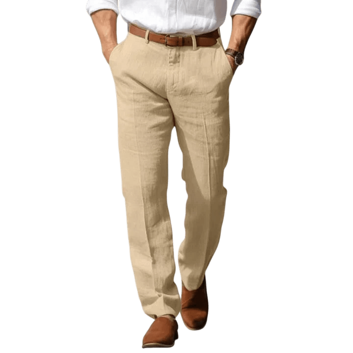 Spodnie męskie luźny krój pełna długość do codziennego noszenia - Arkadya Outlet - Men Pants