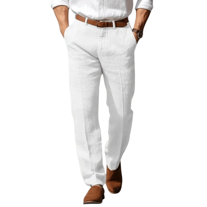 Spodnie męskie luźny krój pełna długość do codziennego noszenia - Arkadya Outlet - Men Pants