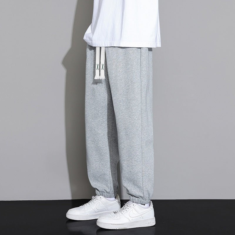 Spodnie Męskie | Luźny krój z elastycznym sznurkiem w pasie - Arkadya Outlet - Trousers