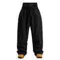 Spodnie Męskie | Szerokie nogawki i wysoki stan ze sznurkiem - Arkadya Outlet - Trousers