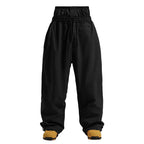 Spodnie Męskie | Szerokie nogawki i wysoki stan ze sznurkiem - Arkadya Outlet - Trousers