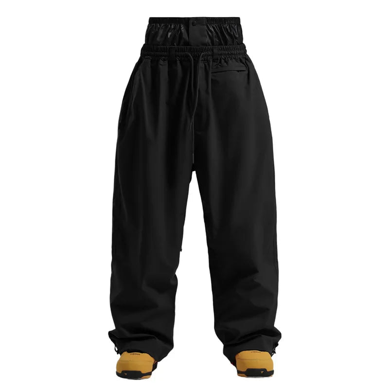 Spodnie Męskie | Szerokie nogawki i wysoki stan ze sznurkiem - Arkadya Outlet - Trousers